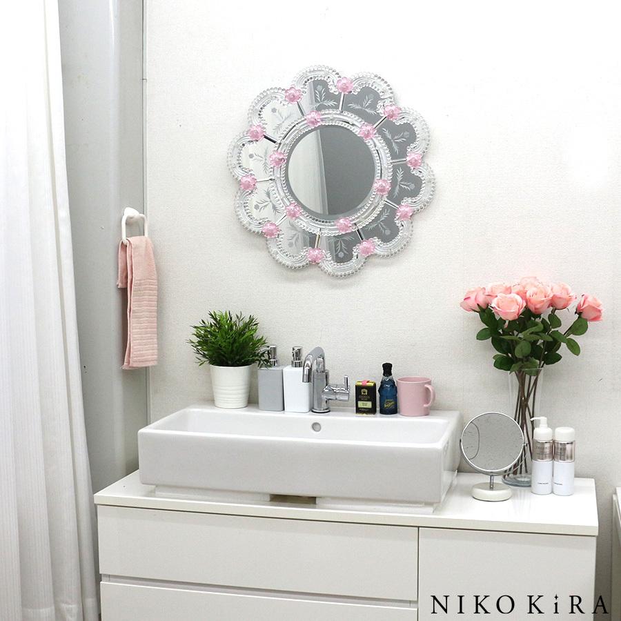 鏡 壁掛け おしゃれ ウォール ミラー 56 壁掛けミラー 四角 風水 北欧 洗面 トイレ サロン 新築 ゴールド ピンク シルバー モダン ムラーノ スカンディッチ You 0644 鏡専門店 Niko Kira 通販 Yahoo ショッピング