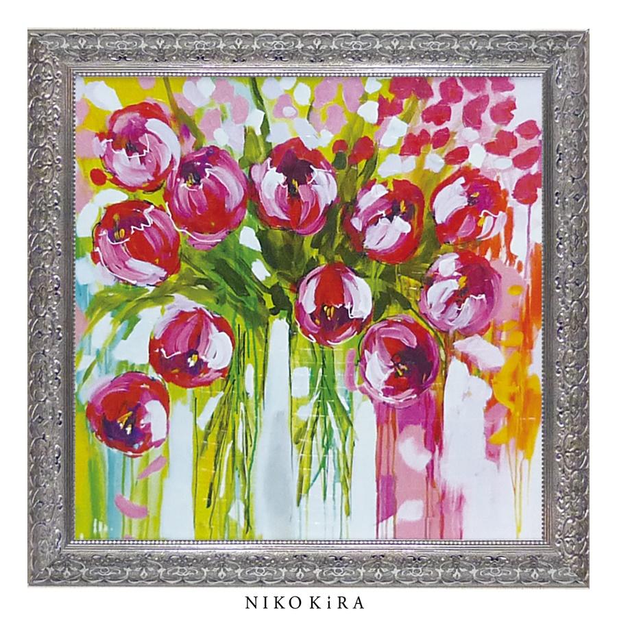 アマンダ J ブルックス ラズル ダズル チューリップ 絵画 アマンダ J ブルックス ラズル ダズル チューリップ 絵画