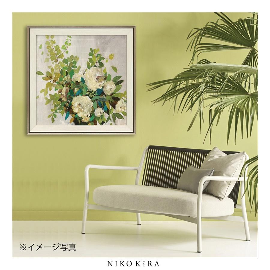 アクセサリー you 額装絵画 エイジア イェンセン「ホワイト ローズ」 （ミラー FG