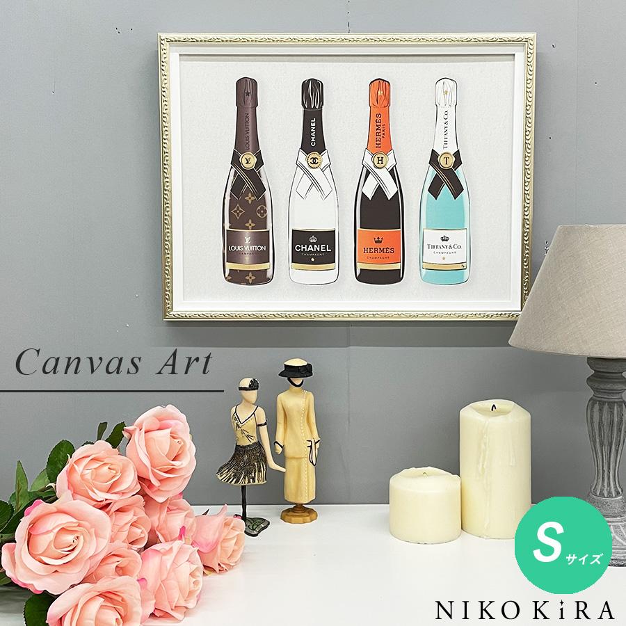 おしゃれ アート かわいい Chanel シャネル ルイヴィトン エルメス ティファニー シャンパン お祝い リボン モノトーン 絵画 シャンパン 6 Sサイズ You 070 鏡専門店 Niko Kira 通販 Yahoo ショッピング