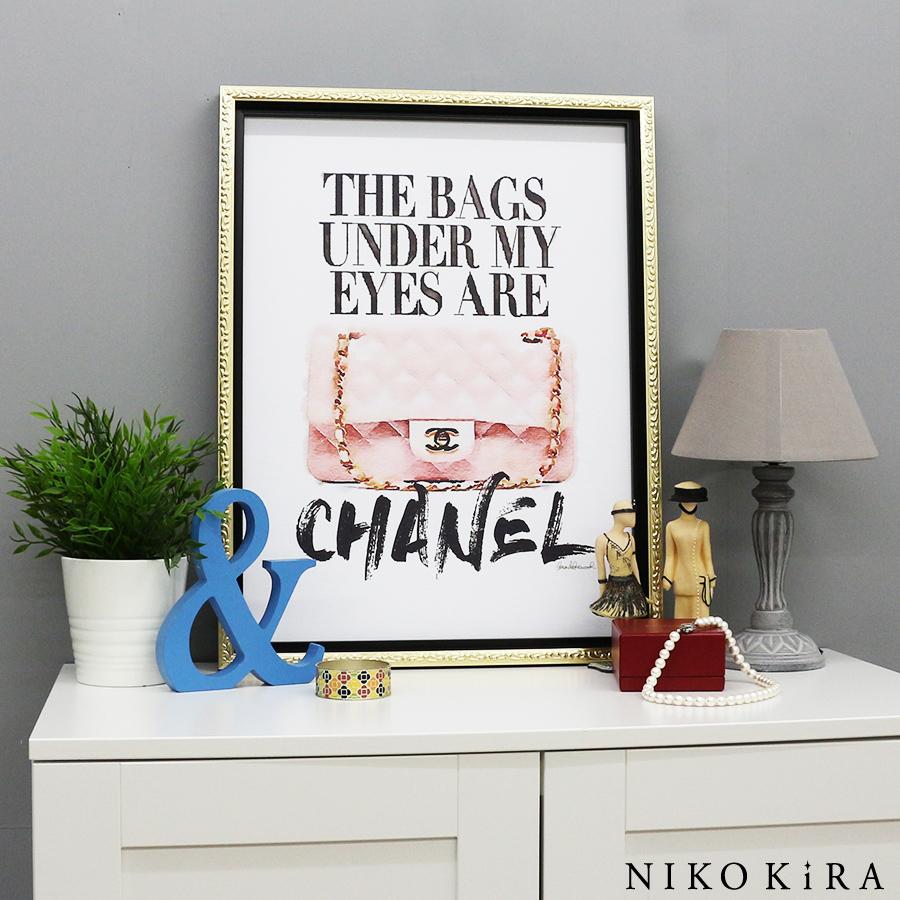 アート パネル シャネル Chanel アート ブランド アートパネル 絵画 インテリア オマージュ キャンバス ブランド ピンクバッグクオート M You 131 鏡専門店 Niko Kira 通販 Yahoo ショッピング