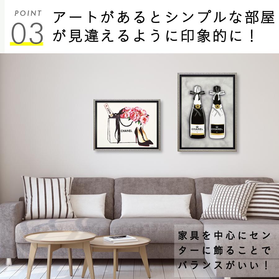 アートパネル 絵画 絵 アートポスター シャネル CHANEL ピンク