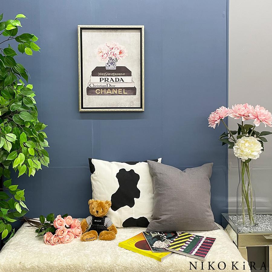 おしゃれ アート かわいい シャネル Chanel ピンク ブーケ 薔薇 ローズ ルイヴィトン 本 プラダ 絵画 ブック スタック ピオニーベース M You 179 鏡専門店 Niko Kira 通販 Yahoo ショッピング