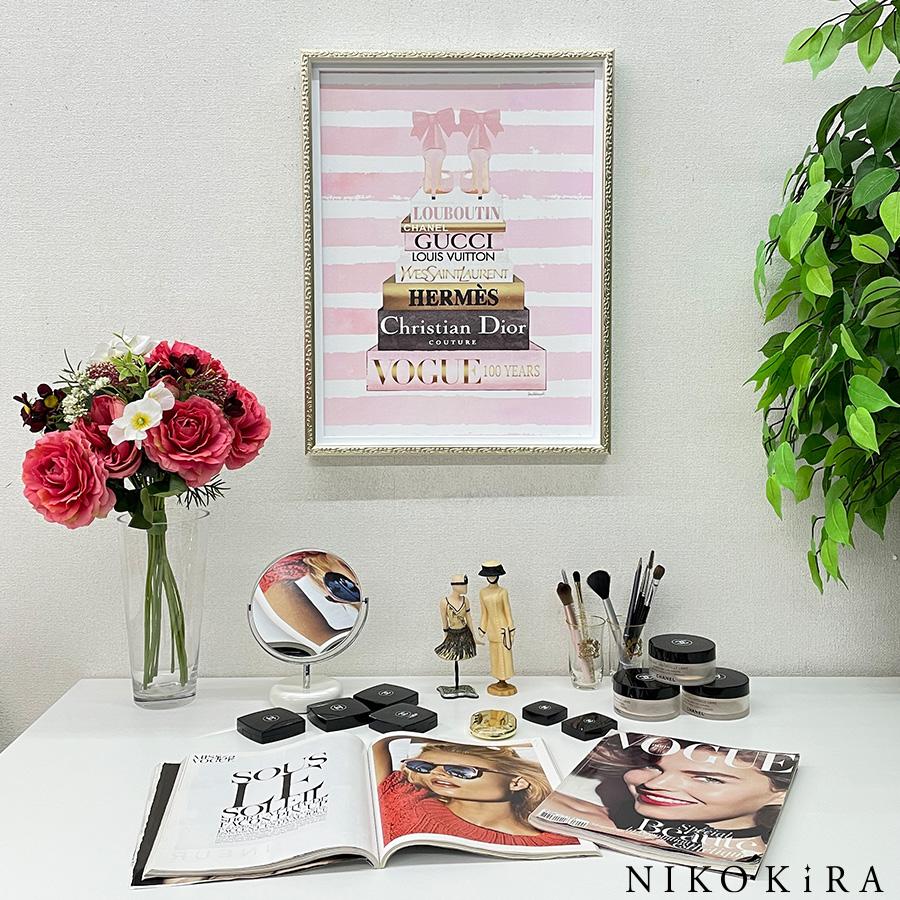 アートパネル フレーム Dior ディオール Ladies Model 額縁額装 1963 広告＞Dior ディオール ポスター ヴィンテージ アート