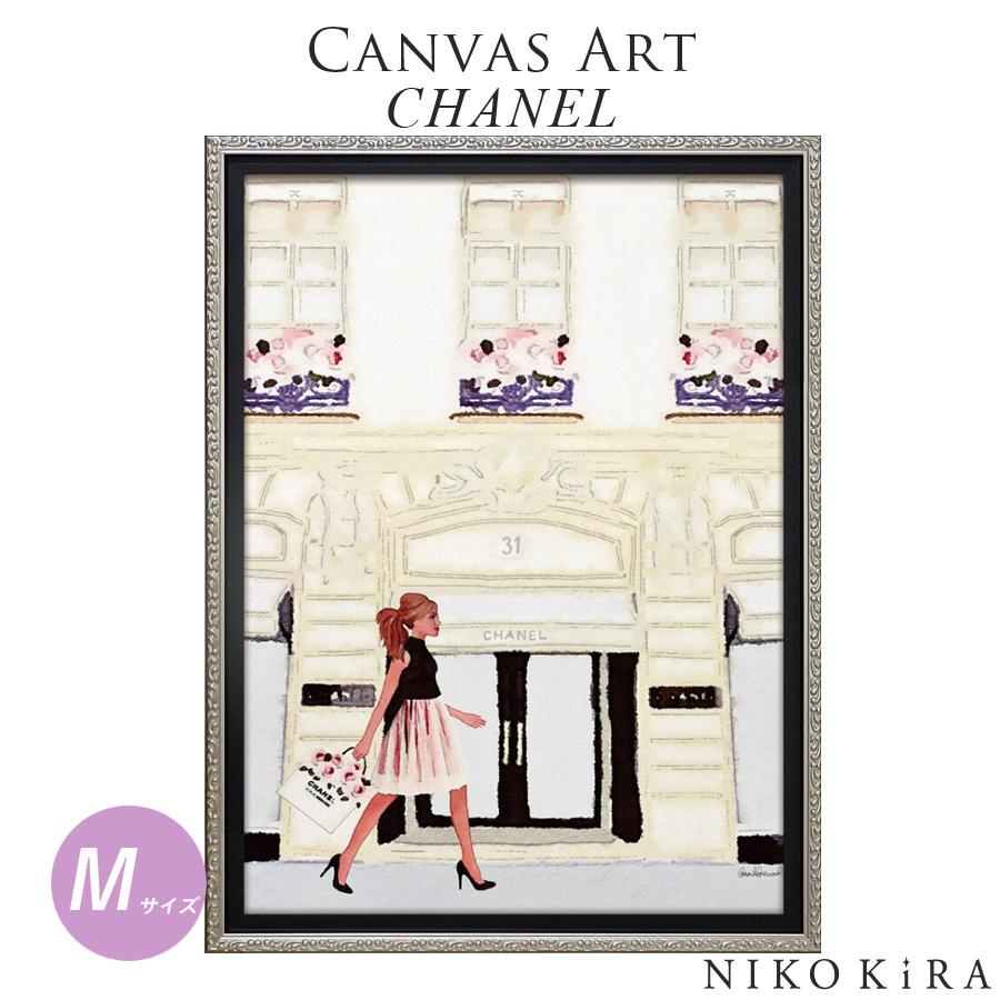 おしゃれ アート かわいい シャネル Chanel お店 エントランス 風景 女の子 ガール ショッピング ポニーテール 女子 絵画 ショッピング ストロール Mサイズ You 181 鏡専門店 Niko Kira 通販 Yahoo ショッピング