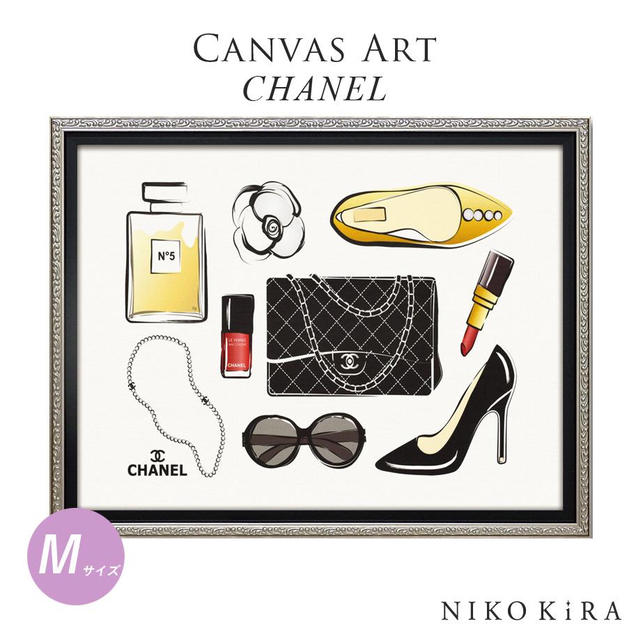 おしゃれ アート かわいい シャネル Chanel バック シューズ ハイヒール マニキュア 香水 アクセサリー リップ モチーフ 絵画 アクセサリーズ4 Mサイズ You 1 鏡専門店 Niko Kira 通販 Yahoo ショッピング