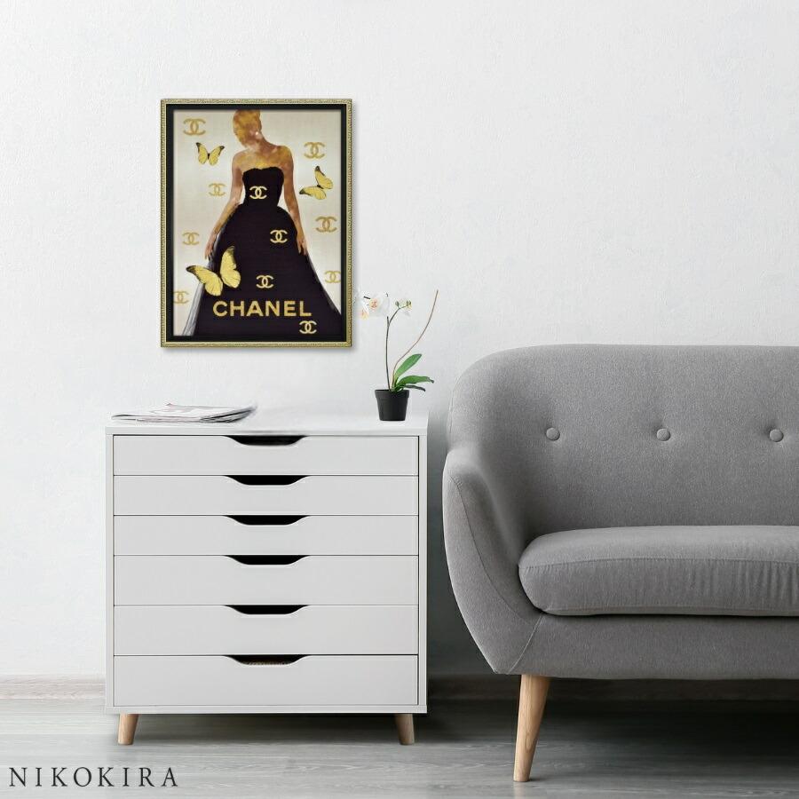 シャネル アートパネル 絵画 インテリア アート アートポスター