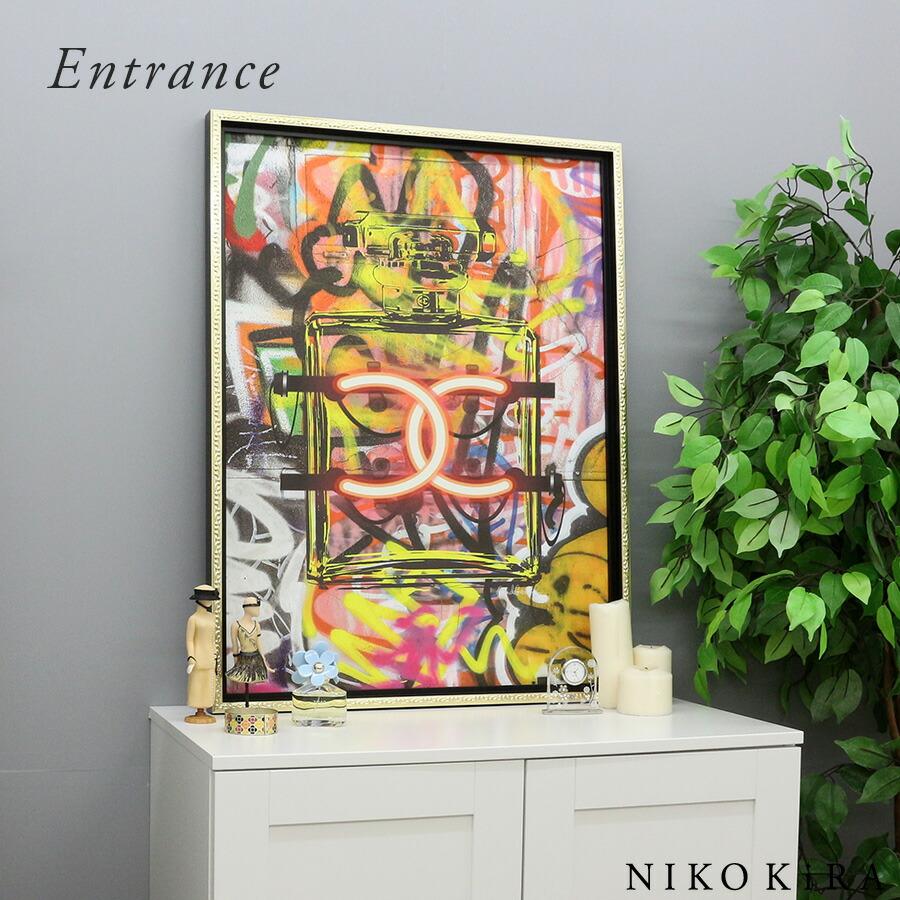 水晶絵　アートパネル　CHANEL　アート　絵画　ポスター　シャネル　絵　香水 シャネル アートパネル 絵画 インテリア アート アートポスター