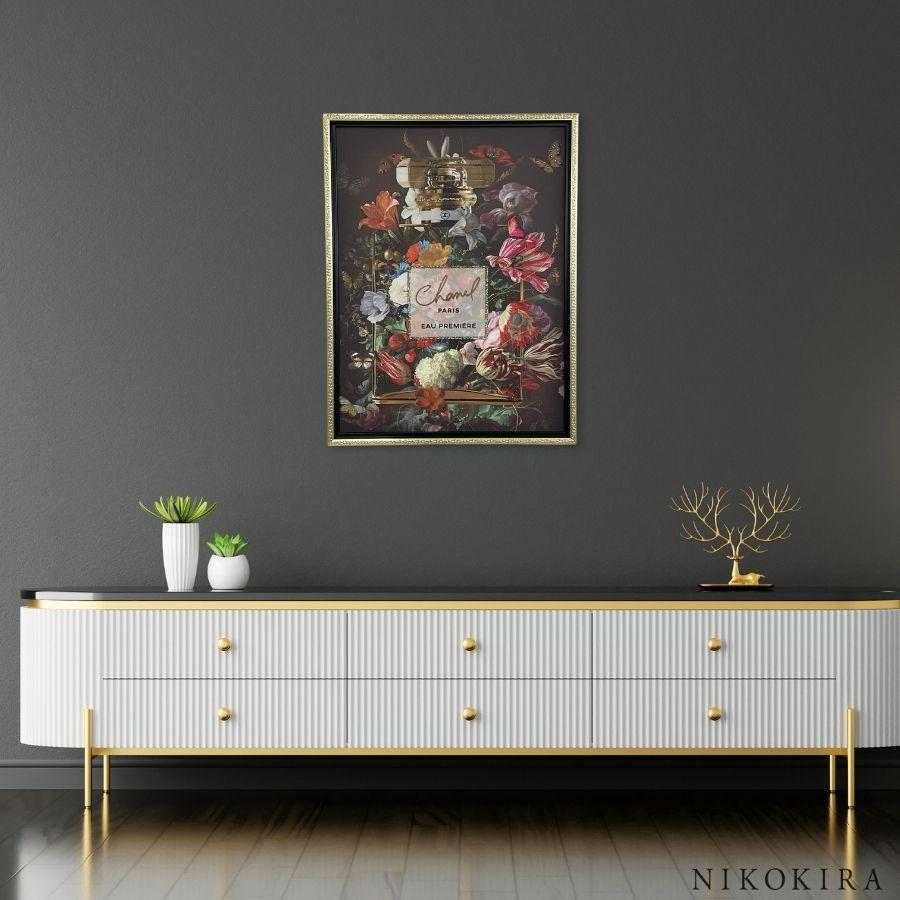 シャネル　ラインストーン　アートパネル　キラキラ　デコアート　絵画　ファッション 楽天市場】【7%OFFクーポン☆30日23:59迄】アートパネル