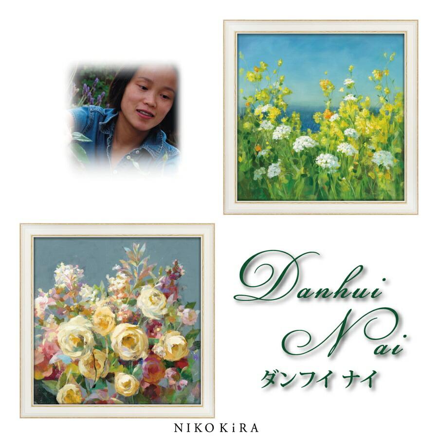 USA画家作品★優しい色合いお花の素敵な風景画 USA画家作品☆優しい色合いお花の素敵な風景画