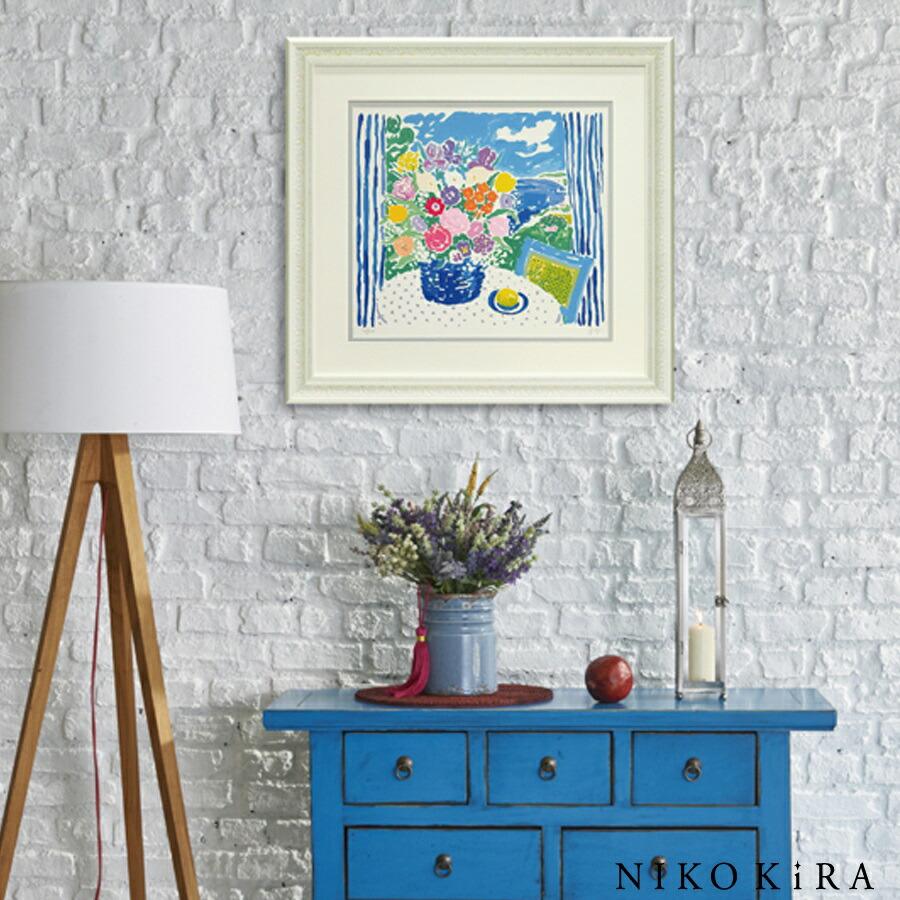 インテリア ジョン ボッチ アーンズブーケ 花 壁掛け 額入り