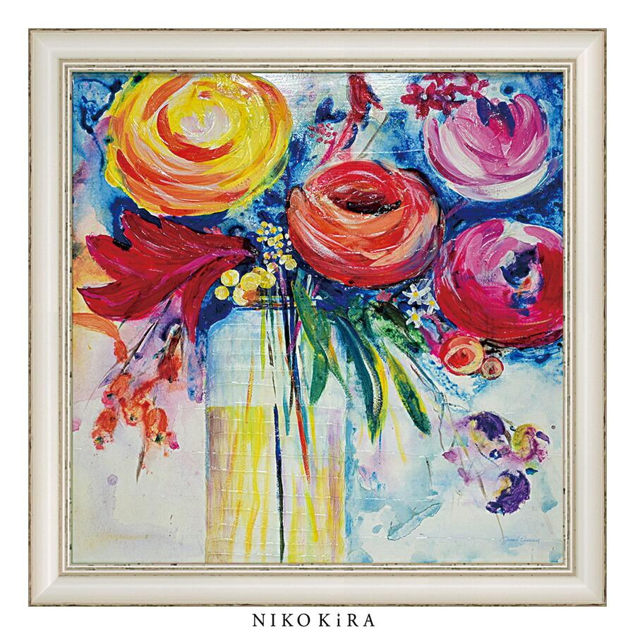 絵画 花絵 コーティング加工 G170 絵画 花絵 コーティング加工 G170 花 | ｜正光画廊