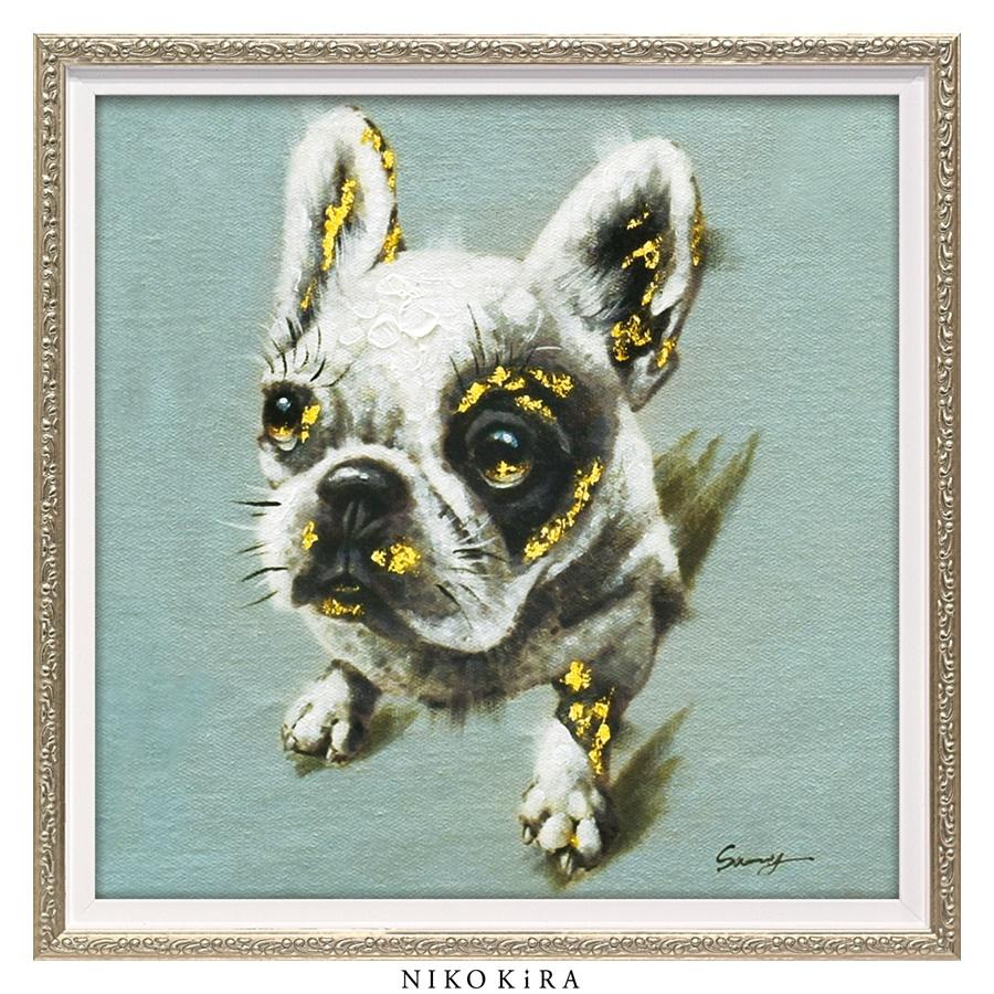 おしゃれ モダン アート 動物 絵画 インテリア 壁掛け オイル ペイント アート ホワイト ブル Sサイズ 動物 犬 ネコ パネル 玄関 飾る You Op 鏡専門店 Niko Kira 通販 Yahoo ショッピング