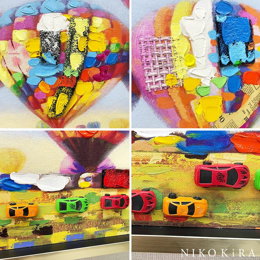 アートパネル　絵画　壁掛け　アート　気球　バルーン　写真　景色　風景画　額縁　絵 アートパネル アートフレーム かわいい バルーン 気球 ききゅう