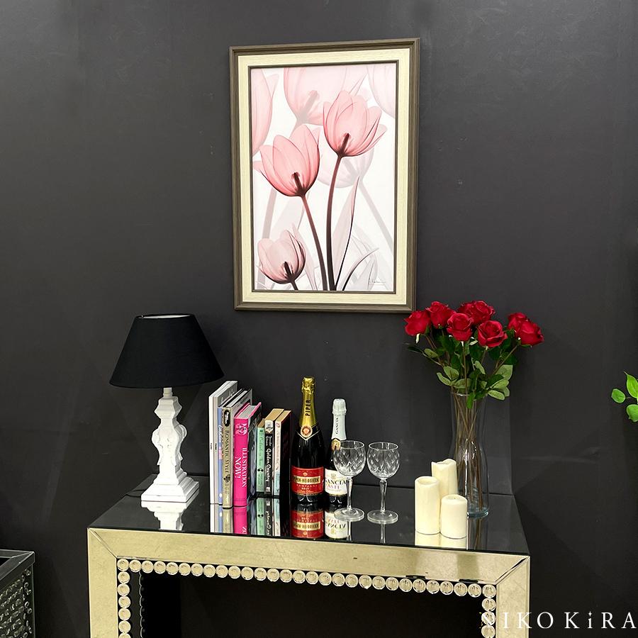 おしゃれ モダン アート 花 華 かわいい 絵画 インテリア 壁掛け X Ray キャンバスアート ラスター チューリップ Mサイズ パネル 玄関 You Xr113 鏡専門店 Niko Kira 通販 Yahoo ショッピング