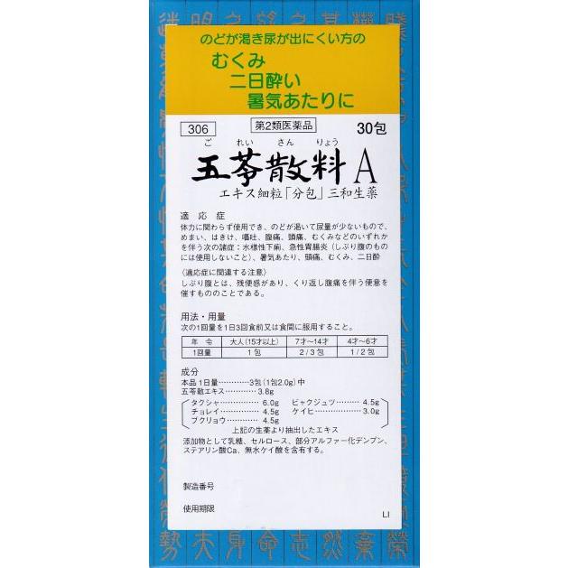 【金属】【第2類医薬品】 【3個セット】 三和生薬 サンワ茯苓沢瀉湯 サンワブクリョウタクシャトウ 90包 × 3 (270包) 三和漢方 送料無料