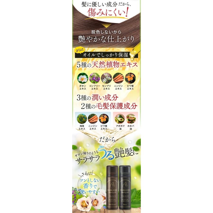 ヘアリシェ ナチュラルエアリーカラー ダークブラウン HAIRICHE ヘアリシェ ナチュラルエアリーカラー ダークブラウン HAIRICHE