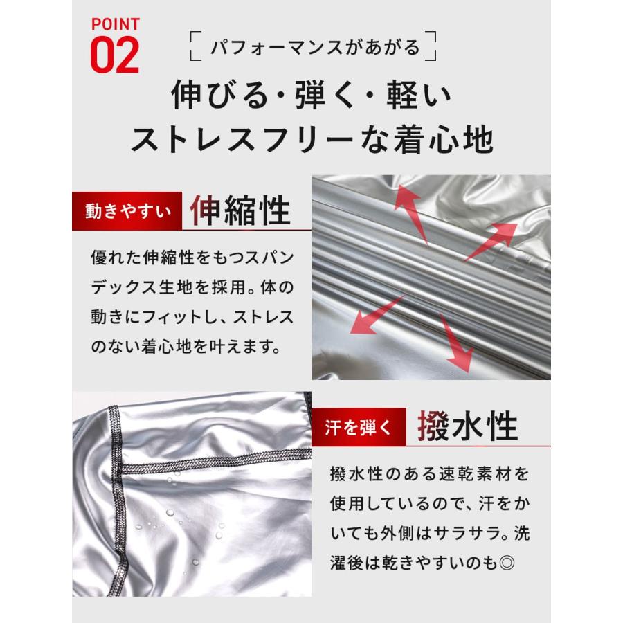 ヒートラップ公式】ヒートシャツ サウナシャツ 発汗 防臭 着圧