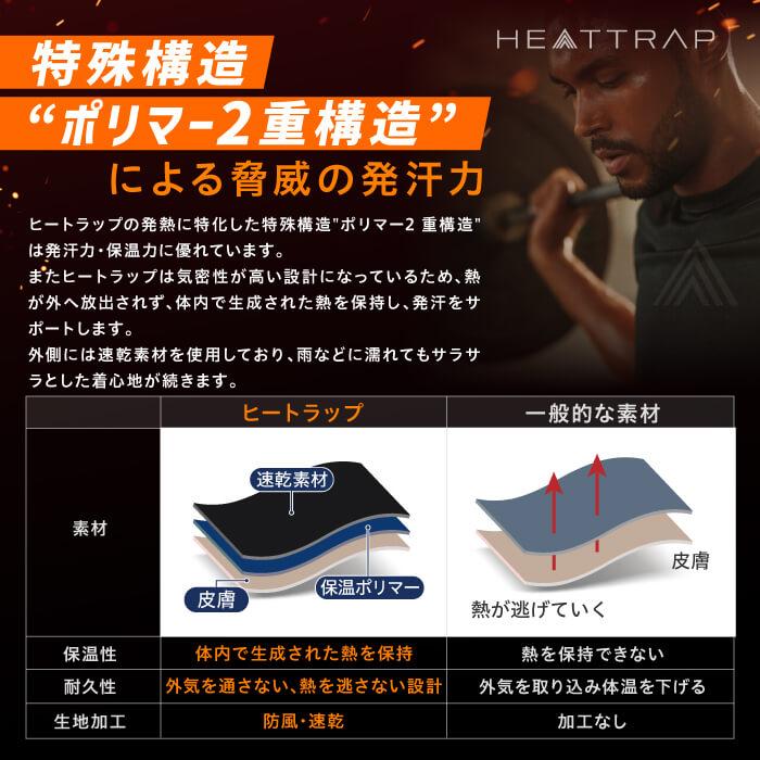 ヒートラップ公式】ヒートシャツ サウナシャツ 発汗 防臭 着圧 ヒートラップ公式】ヒートシャツ サウナシャツ 発汗 防臭 着圧
