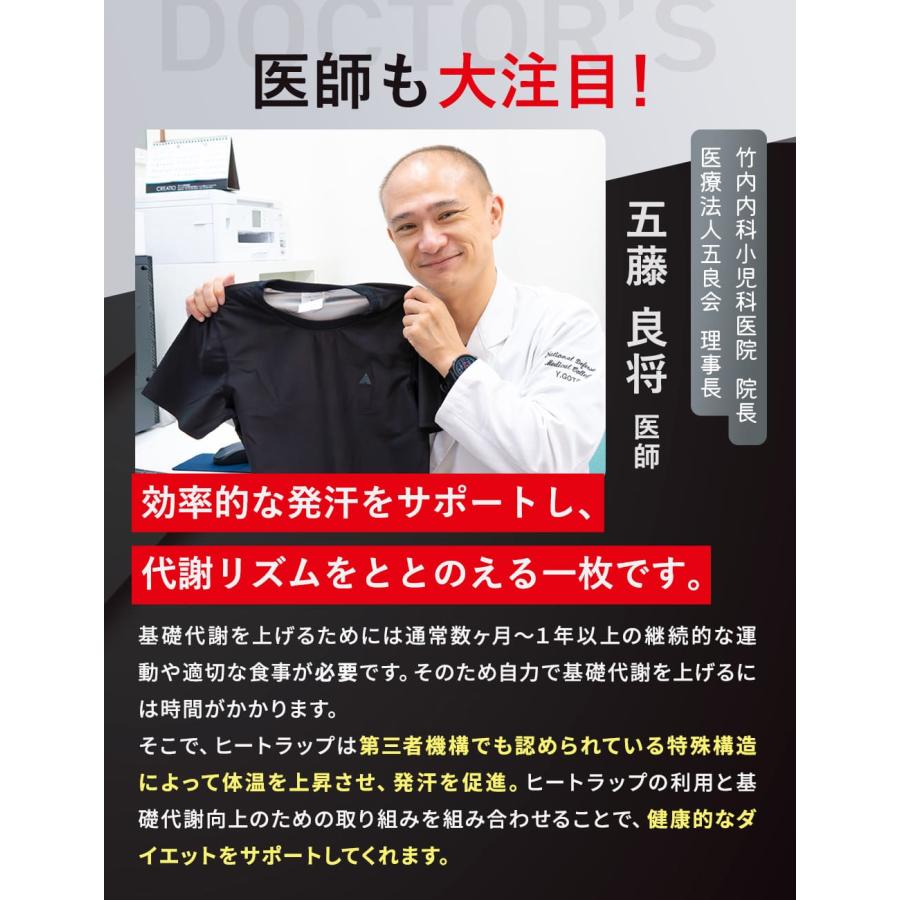 ヒートラップ公式】ヒートシャツ サウナシャツ 発汗 防臭 着圧