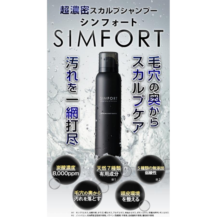 3本セット]SIMFORT(シンフォート) スパークリングスカルプシャンプー