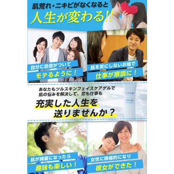 SIMFORT ツルスキンフェイスケアゲル (45g) 1本 メンズ スキンケア
