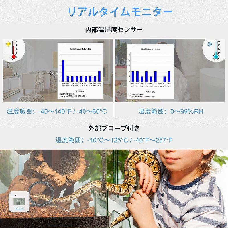 Inkbird デジタル温湿度計 デジタル Bluetooth 温湿度計 温度計 湿度計 温度湿度計 データロガー 高精度 スマートセンサー｜seiseishop｜02