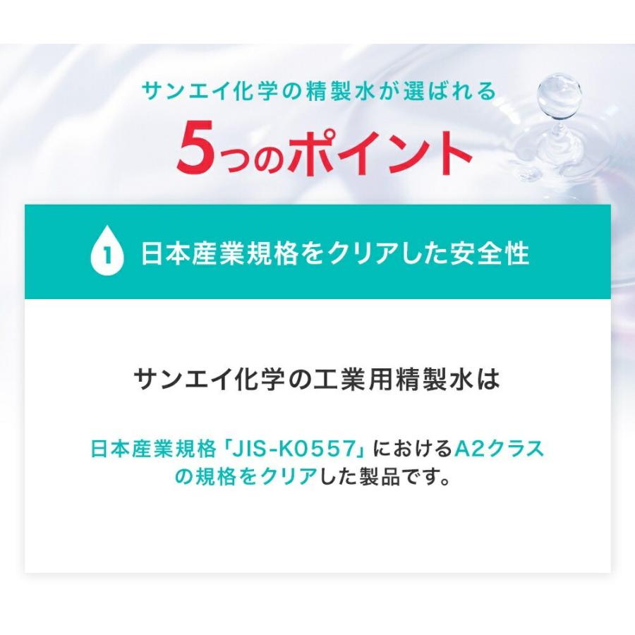 精製水 20l 車 工業用 20L × 1箱 コック付き サンエイ化学 洗車 窓拭き
