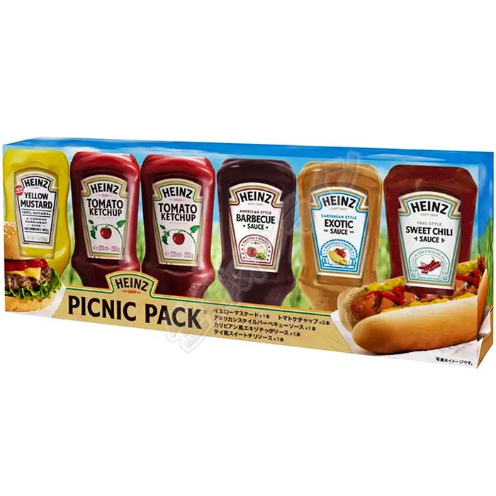 ≪6本入≫ ハインツ ピクニックパック 5種アソート トマトケチャップ・イエローマスタード・BBQソース・チリソース【コストコ コストコ通販
