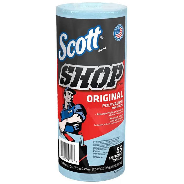 【SCOTT】スコット ショップタオル 大容量 55シート×20本 SHOP TOWEL ペーパータオル ブルーロール ロールタイプ 洗車 キッチン掃除【コストコ】 | SCOTT | 01
