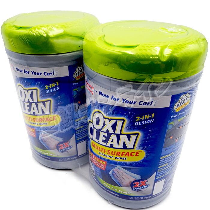 ≪30枚×2本≫【OXICLEAN】オキシクリーン 多目的ウェットシート 24cm×30cm  車内用 家庭用 クリーナー 掃除シート【costco コストコ通販】 | OXICLEAN | 01