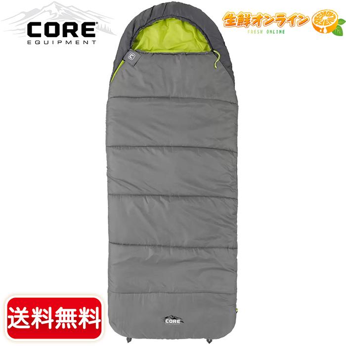 Core】コア 30F ハイブリッド寝袋 洗濯可能 噛み込み防止ファスナー
