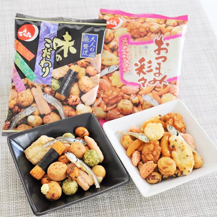 でん六 ≪40袋入×2箱セット≫【でん六】味のこだわり おつまみ彩々