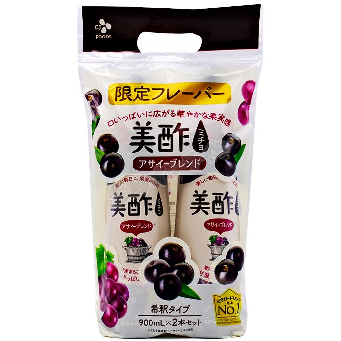 美酢 【美酢】ミチョ アサイーブレンド 希釈タイプ 大容量 900ml×4本