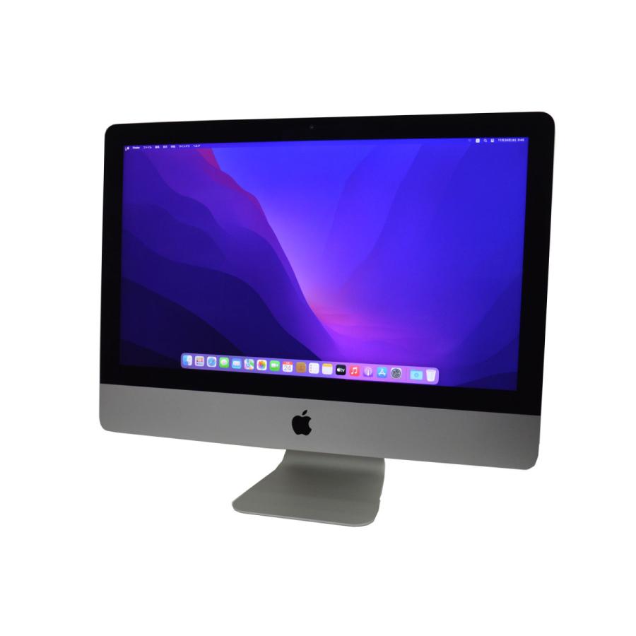 デスクトップパソコン 中古 パソコン SSD Apple IMac OS Monterey A1418 2017年 Retina 4K 21.5型  第7世代 Core I5 メモリ8G SSD256G Radeon 本体のみドライブ無 Macデスクトップ