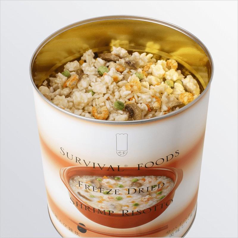 【大缶】サバイバルフーズ　洋風えび雑炊×1缶【10食相当】 |  | 01