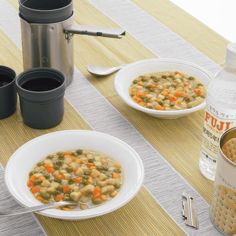 【大缶】サバイバルフーズ野菜シチューのファミリーセット（クラッカー3缶+野菜シチュー3缶）【60食相当】 |  | 05