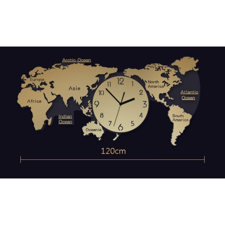世界地図壁時計 壁掛け時計 北欧世界時計 世界地図 ナチュラル プレゼント キッズルーム 寝室 リビング壁飾り 店舗 会社用 時計 W10｜seisin39｜11