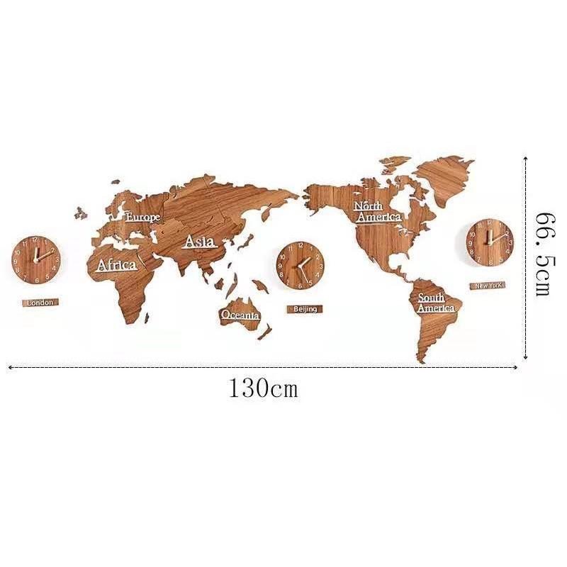A.R.T 世界地図デザイン置き時計 楽天市場】世界地図壁時計 壁掛け時計 北欧世界時計 世界地図 夜光時計