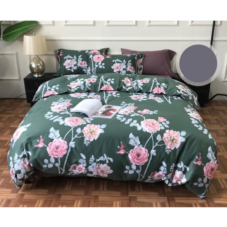 掛け布団カバー 4点セット 北欧調柄 掛け布団カバー シングル ダブル クイーン( 布団カバー 1点|シーツ 1点|枕カバー 2点 )5c2053