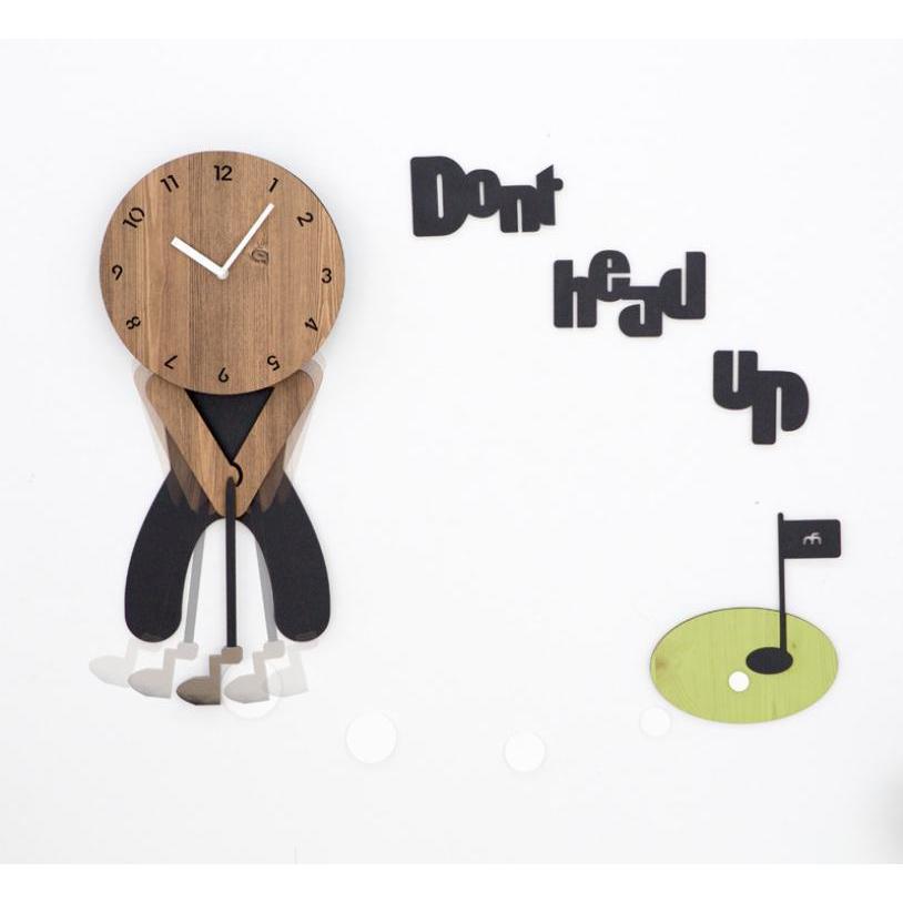 ゴルフの壁掛け時計 掛け時計 かけ時計 壁飾り 北欧 おしゃれ