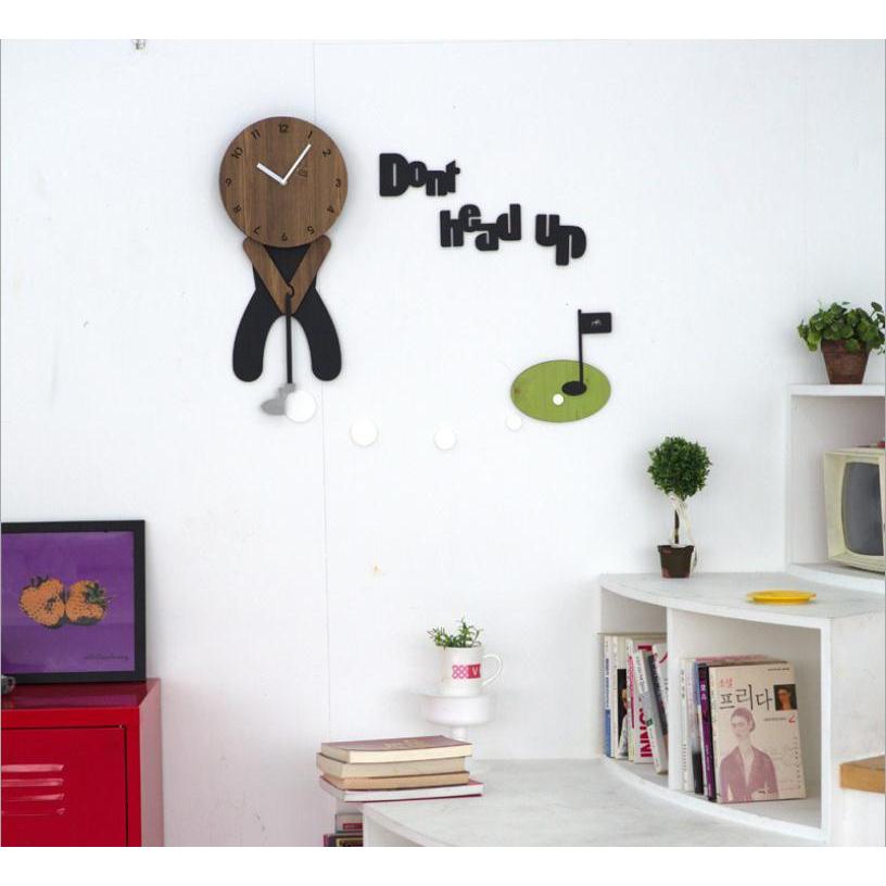 ゴルフの壁掛け時計 掛け時計 かけ時計 壁飾り 北欧 おしゃれ