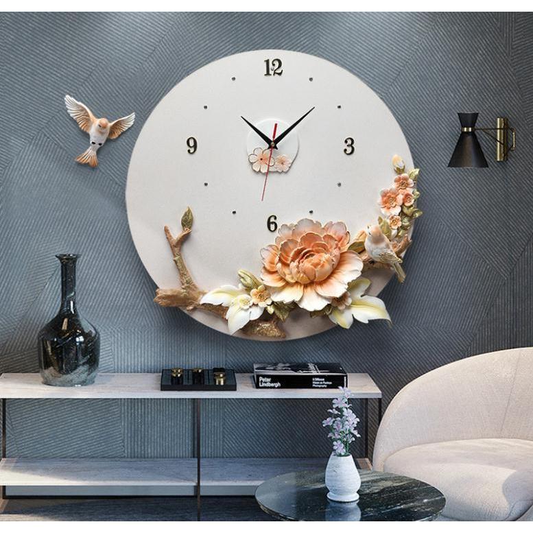 バラ花の壁掛け時計 掛け時計 かけ時計 おしゃれ おしゃれ 壁飾り 天使closet 北欧 プレゼント