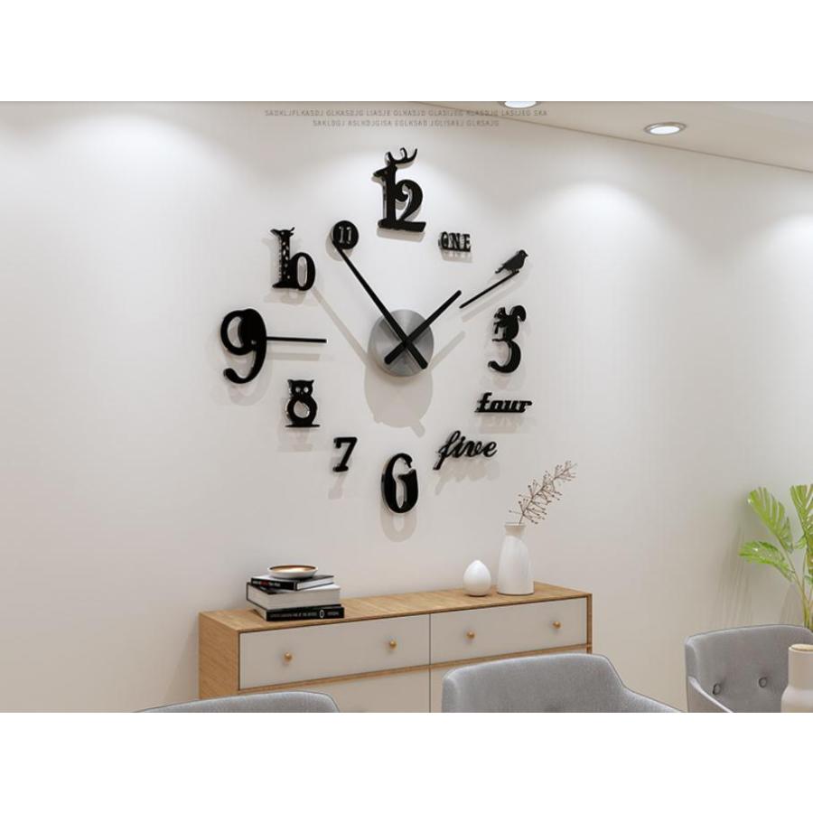 森鹿の壁掛け時計 掛け時計 かけ時計 おしゃれ 壁飾り 北欧