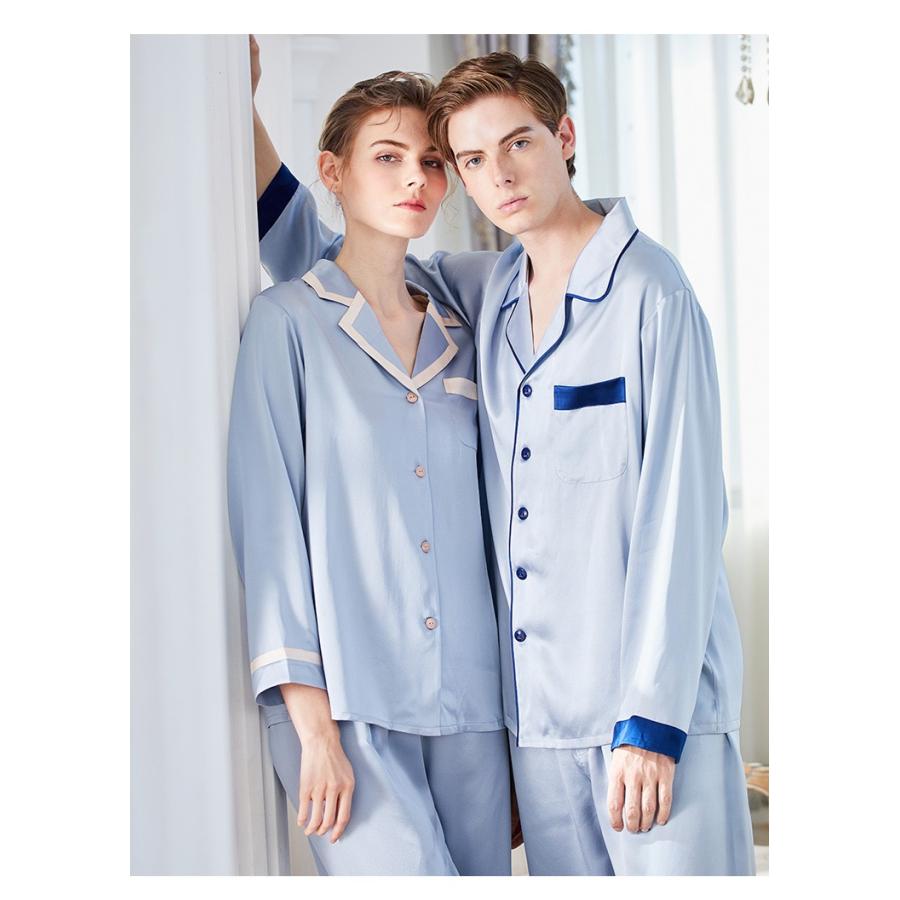 国際ブランド ペアパジャマ カップル パジャマ 天然家蚕シルク100 生地 シルクパジャマ レディースパジャマ 男女ペア 最高級天然正絹100 プレゼント最高 ｗ12 売り切れ必至 Zoetalentsolutions Com