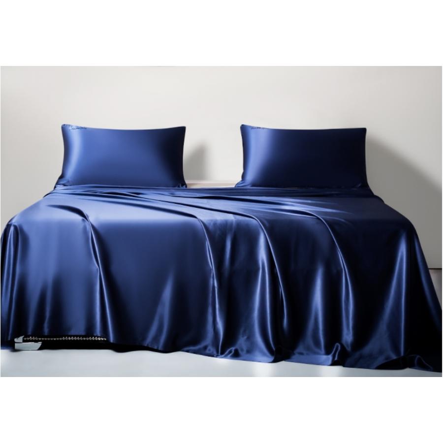 掛け布団カバー シルク布団カバー 4点セット 最高級正絹シルク生地 夏