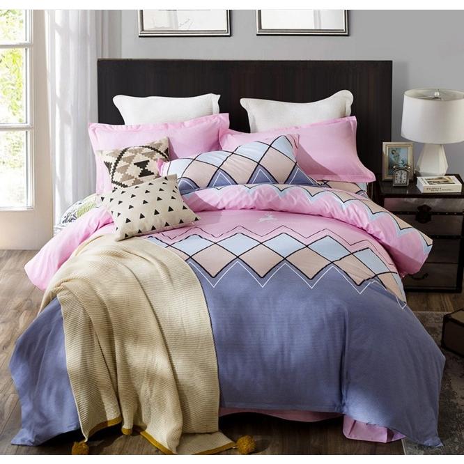 北欧調柄 掛け布団カバー 4点セット 掛け布団カバー シングル ダブル