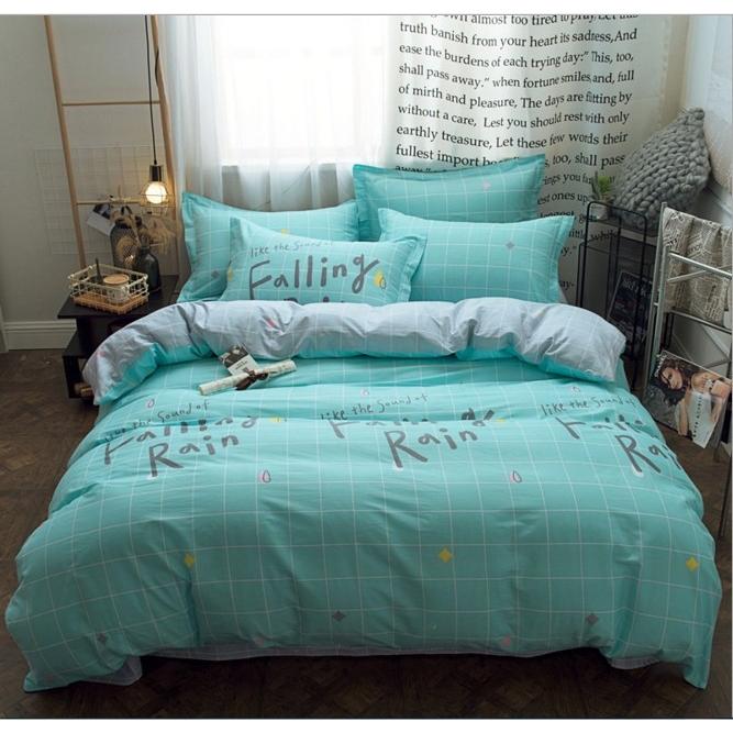 北欧調柄 掛け布団カバー 4点セット 掛け布団カバー シングル ダブル クイーン 花柄( 布団カバー 1点|シーツ 1点|枕カバー 2点)h405