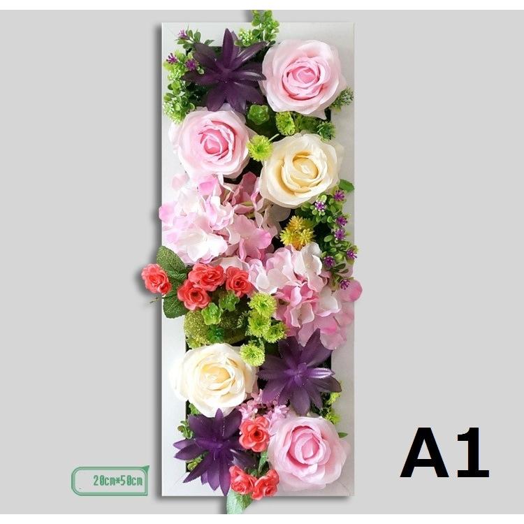 壁飾り 観葉植物 お花壁飾り 壁掛けインテリア ウォールディスプレイ フェイクグリーン 光触媒 壁面飾り オーナメントパネル hn23の画像