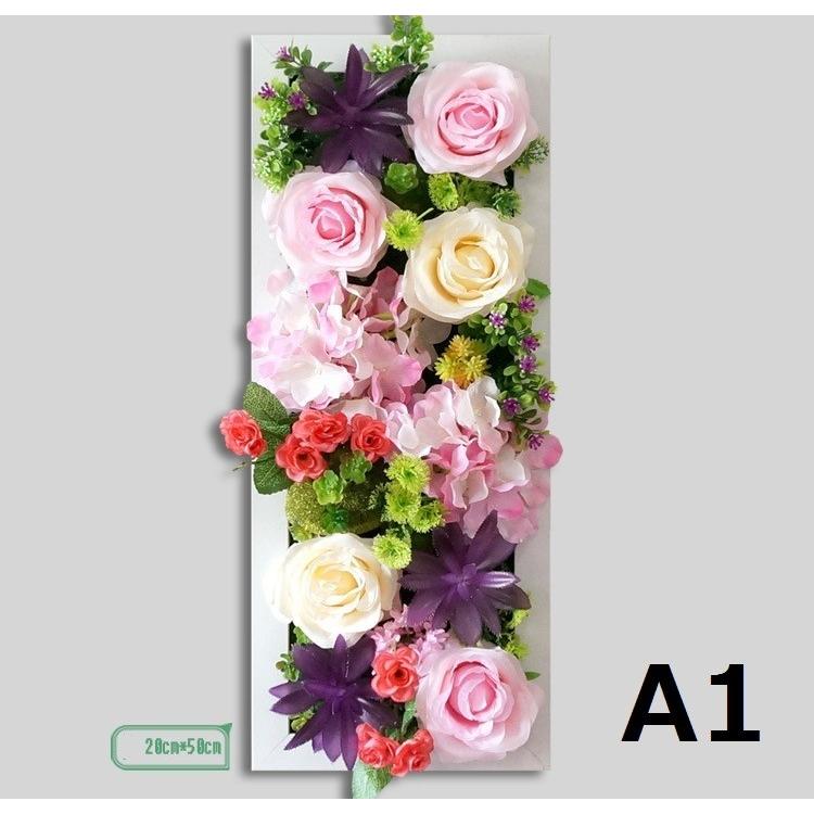 壁飾り 観葉植物 お花壁飾り 壁掛けインテリア ウォールディスプレイ フェイクグリーン 光触媒 壁面飾り オーナメントパネル hn25の画像